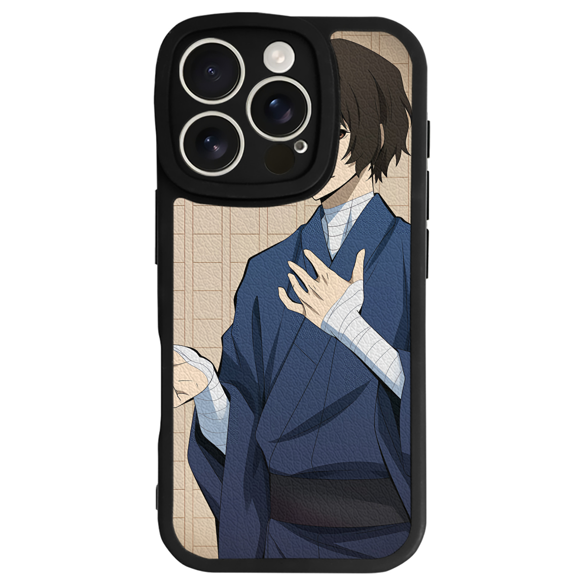 （画像用） 文豪ストレイドッグス Bungo Stray Dogs 【iPhone 16シリーズ対応】シリコンスマホケース（レザー調） 材質：シリコン